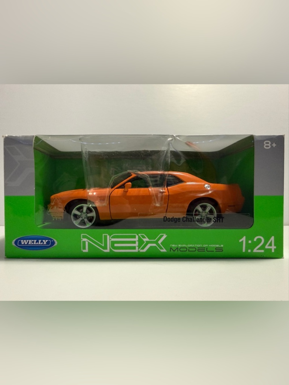 Welly NEX Models Dodge Challenger SRT 1:24 – Orange Diecast Car